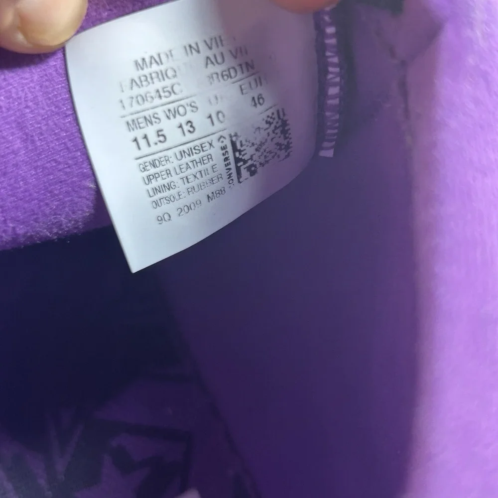 Size 11.5 - Joe Freshgoods x Converse Pro Leather High Black Purple